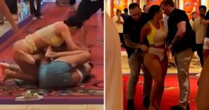 Esto ocasionó que una modelo de OnlyFans se peleara semidesnuda en un casino de Las Vegas