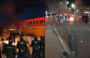 Ibagué: conductor de bus intentó arrollar a policías durante protestas - Otras Ciudades - Colombia