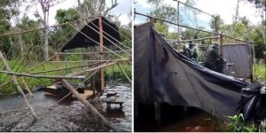 Militares destruyen 27 instalaciones de la minería ilegal en la Amazonía