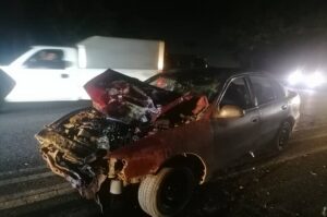Motociclista pierde la vida en choque frontal con automóvil en carretera Cagua-La Villa