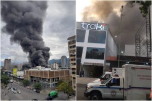 Se registró incendio en la tienda Traki de Valencia este #9Jul (+Video)
