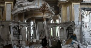 Una delegación de la Unesco llegó a Odesa para inspeccionar los daños causados por ataques rusos contra la catedral y el casco histórico