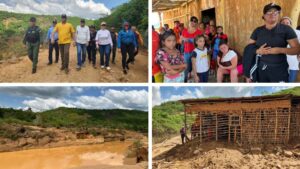 Autoridades atienden comunidades afectadas por lluvias en Falcón
