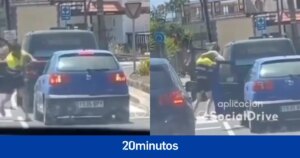 Dos conductores a puñetazo limpio y con un palo tras una discusión en mitad de la carretera por tocar el claxon en Tenerife