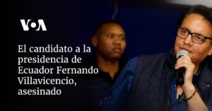 El candidato a la presidencia de Ecuador Fernando Villavicencio, asesinado