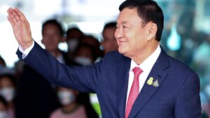 El ex primer ministro de Tailandia Thaksin Shinawatra, encarcelado tras regresar de un exilio de 15 años