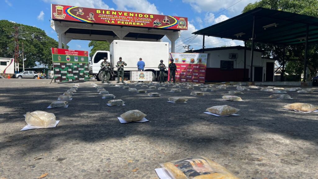 Incautaron 170 kg de presunta cocaína en la frontera entre Táchira y Barinas