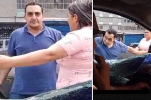Investigan violento ataque a vehículo y amenazas contra conductor en Caracas