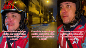"Protégeme señor con tu espíritu": repartidor venezolano entró en pánico al entregar pedido en Perú (Video)