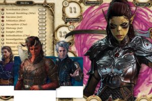 estas son las seis fichas de personaje oficiales para Dungeons & Dragons