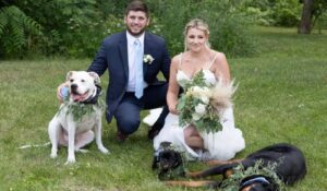 pareja se casó en una veterinaria para compartir los últimos días con su perrito