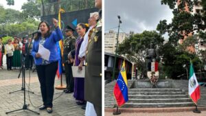 Alcaldesa caraqueña conmemoró los 213 años de inicio de independencia de México