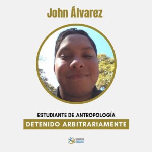 John Álvarez estudiante de la UCV detenido