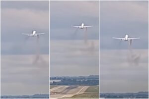 Así explotó el motor de un Boeing 767 de Delta Airlines en pleno despegue en la ciudad de Praga (+Video)