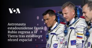 Astronauta estadounidense Frank Rubio regresa a la Tierra tras establecer récord espacial