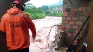 Cinco municipios del Táchira afectados por las fuertes precipitaciones de las últimas 24 horas
