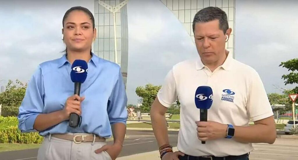 Director de Noticias Caracol paró a periodista en vivo en tema de Junior (video)