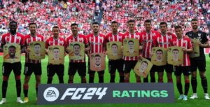 El Athletic elimina la nacionalidad en las fichas promocionales del EA Sports FC 24 en su partido contra el Cdiz