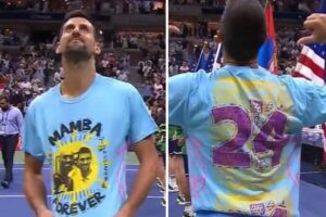 El sentido homenaje de Djokovic a Kobe Bryant tras ganar su grand slam número 24 (+Video)