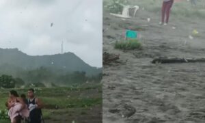 Fuerte tornado provocó pánico en playas del Atlántico - Barranquilla - Colombia