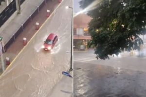 Fuertes lluvias se registran en Caracas y causan "lagunas" en varias vías de la ciudad este #25Sep (+Videos)