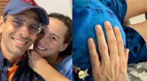 Henrique Capriles publica foto con su hijo recién nacido