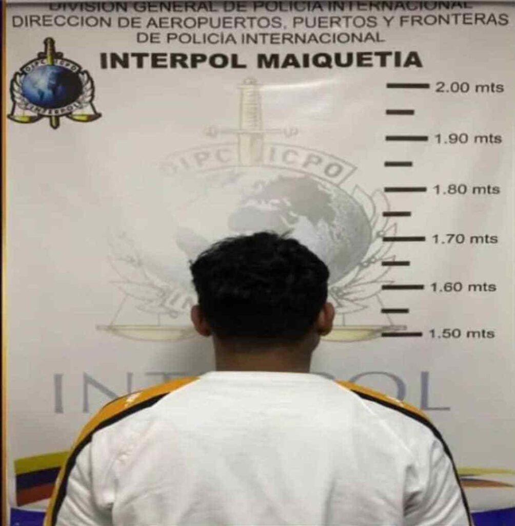 Interpol detuvo a solicitado en el aeropuerto de Maiquetía