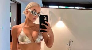 Kim Kardashian se baña en aguas caribeñas con estos hilachos chiquiticos... ¡y corta el aliento! (DIOOSS)
