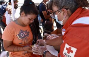 La Cruz Roja interviene por primera vez con ayuda a migrantes en frontera norte de México