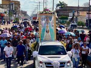 La peregrinación de las vírgenes recorrió las calles de El Tigre