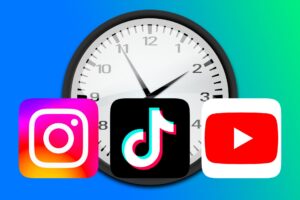 Límite de tiempo en TikTok, Instagram y YouTube