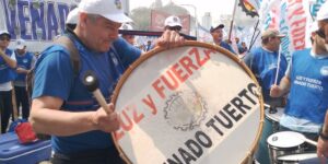 Prueba de fuerza del sindicalismo argentino en apoyo del candidato oficialista Massa