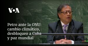 cambio climático, desbloqueo a Cuba y paz mundial