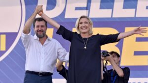 Salvini y Le Pen escenifican en Italia su unión de cara a las europeas de 2024
