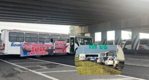 Transportistas piden alto a extorsiones y asaltos cerrando la México-Pachuca
