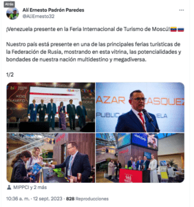Venezuela abrirá sede comercial de turismo en Rusia