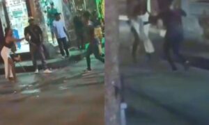 Video: dos mujeres se enfrentan con cuchillos en el barrio Getsemaní de Cartagena - Otras Ciudades - Colombia