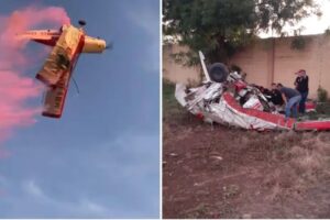 una avioneta se desplomó durante una revelación de género y el piloto murió (+Videos)
