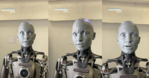 Ameca, el “robot más humano del mundo” bromea diciendo que ha soñado con dinosaurios