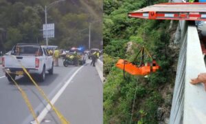 Fuerte accidente de trÃ¡nsito en vÃ­a Santa Fe de Antioquia - MedellÃ­n