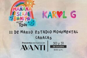 Avanti abrirá la primera preventa en Venezuela para los seguidores de Karol G