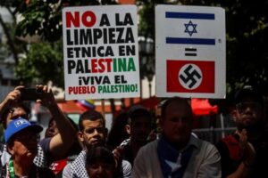 Chavistas marcharon este #12Oct para pedir una “Palestina libre”