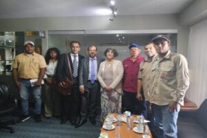 Comisión Alto Nivel OIT recibió a trabajadores Ferrominera, tras protesta