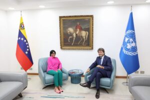 Coordinador residente de la ONU se reúne con Delcy Rodríguez para hablar del fondo fiduciario