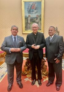 Correa se reúne con Pietro Parolin en El Vaticano para solicitar «la santificación del Beato José Gregorio Hernández»