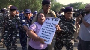Detienen a más de un centenar de manifestantes en favor de Palestina en India
