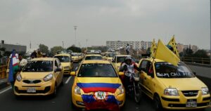 EN VIVO: Así transcurre el paro de taxistas en Bogotá