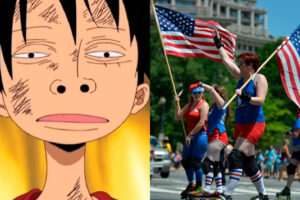 El día que Luffy celebró el día de la independencia de Estados Unidos y acabó cantando el himno nacional junto a Usopp, Sonic y muchos más