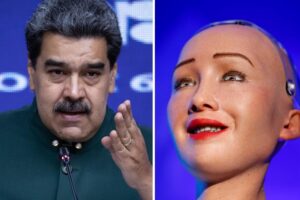 El robot de IA que rechazó oferta de Maduro de quedarse a vivir en Venezuela (+Video)
