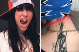 El tatuaje gigante de Billie Eilish que reveló en una sensual foto en topless